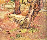 The Stone Bench in the Garden of Saint-Paul Hospital (nn04) Vincent Van Gogh